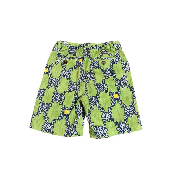 Classic Prep Shorts Boy Size 6 Hudson Frog And Prince Green Adjustable Causal - Picture 2 of 7
